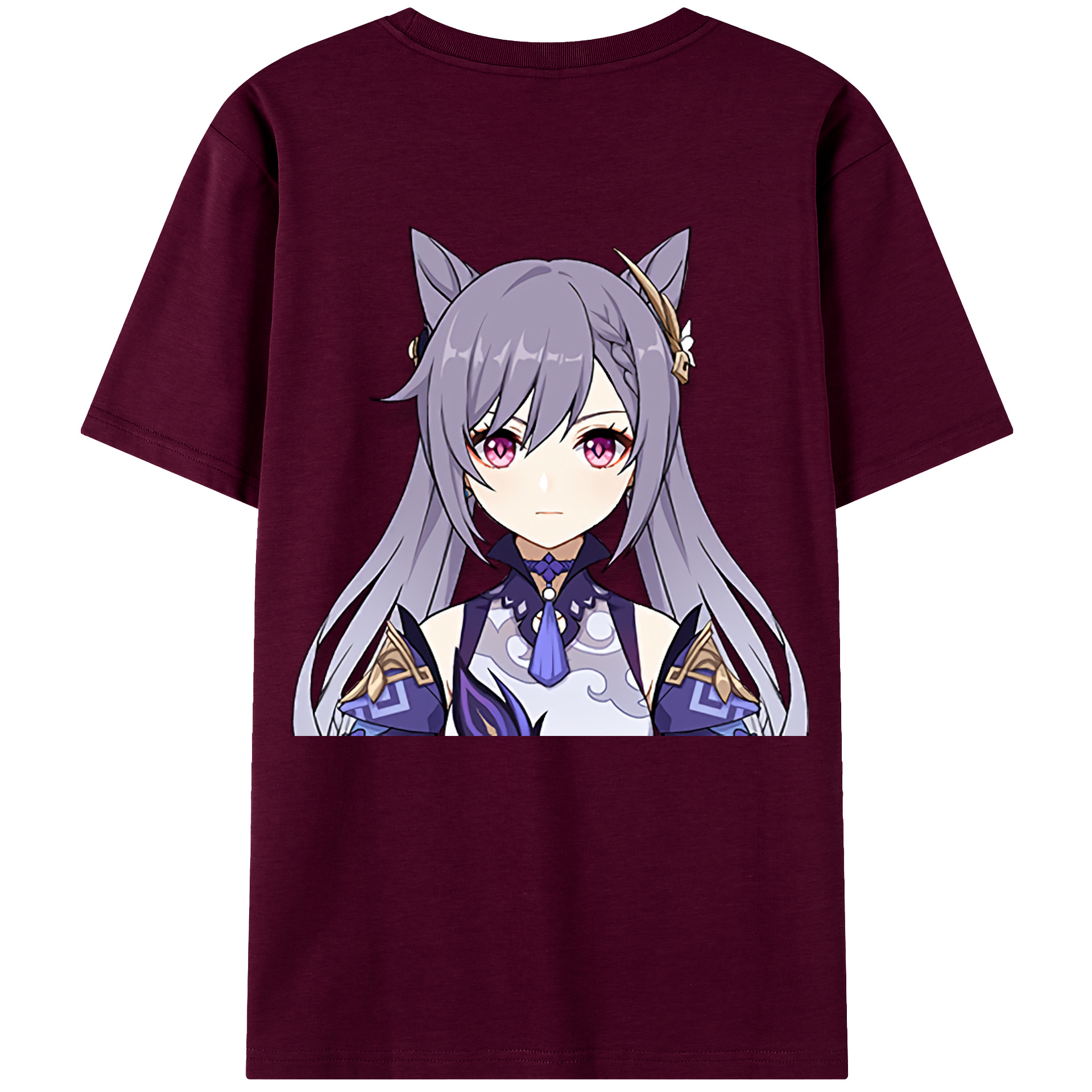 げんし神 刻晴 こくせい genshin Kokusei レディース半袖Tシャツ(バックプリント)